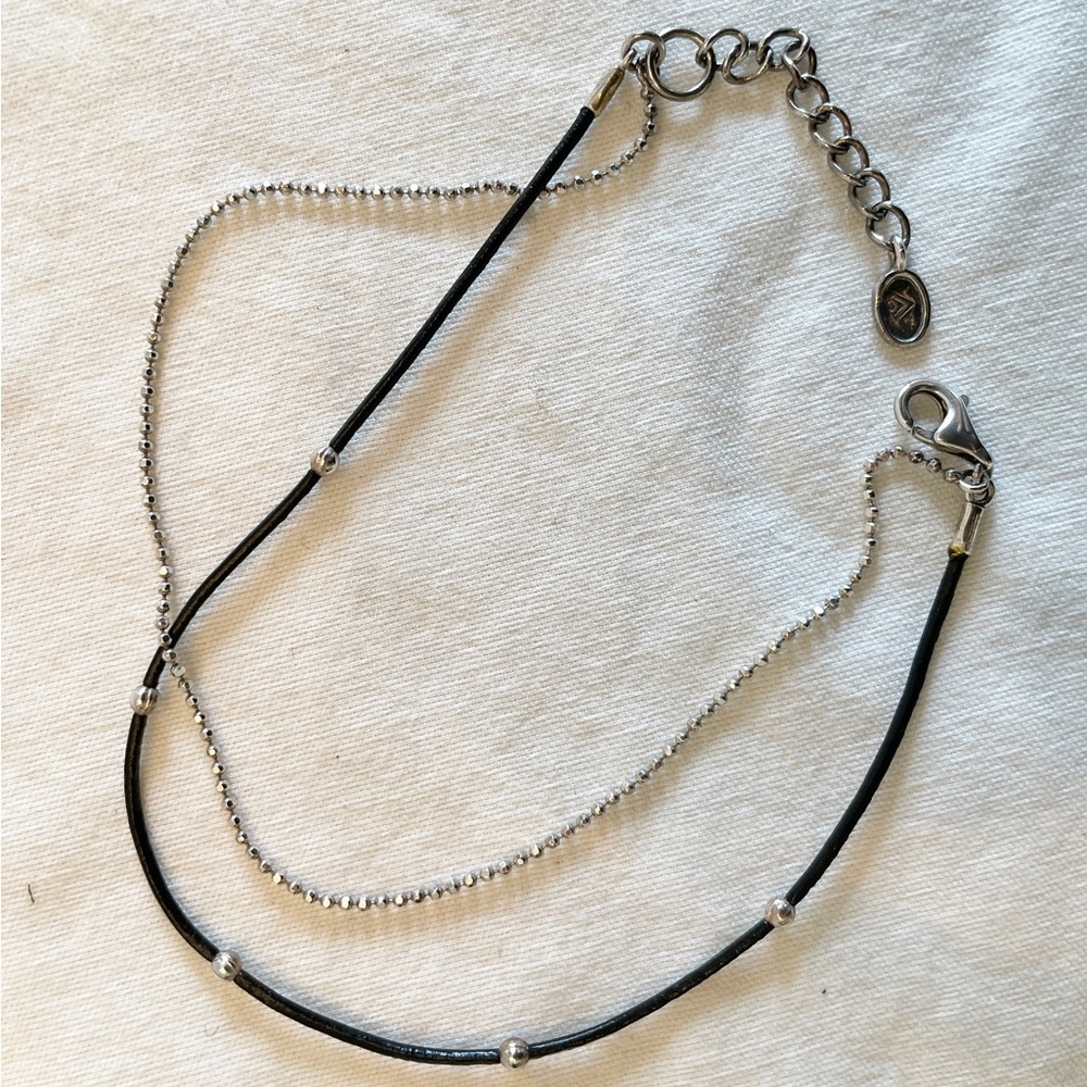 ** 2 For 30$ -- Bracelet - Lia Sophia Silver and Black Bracelet